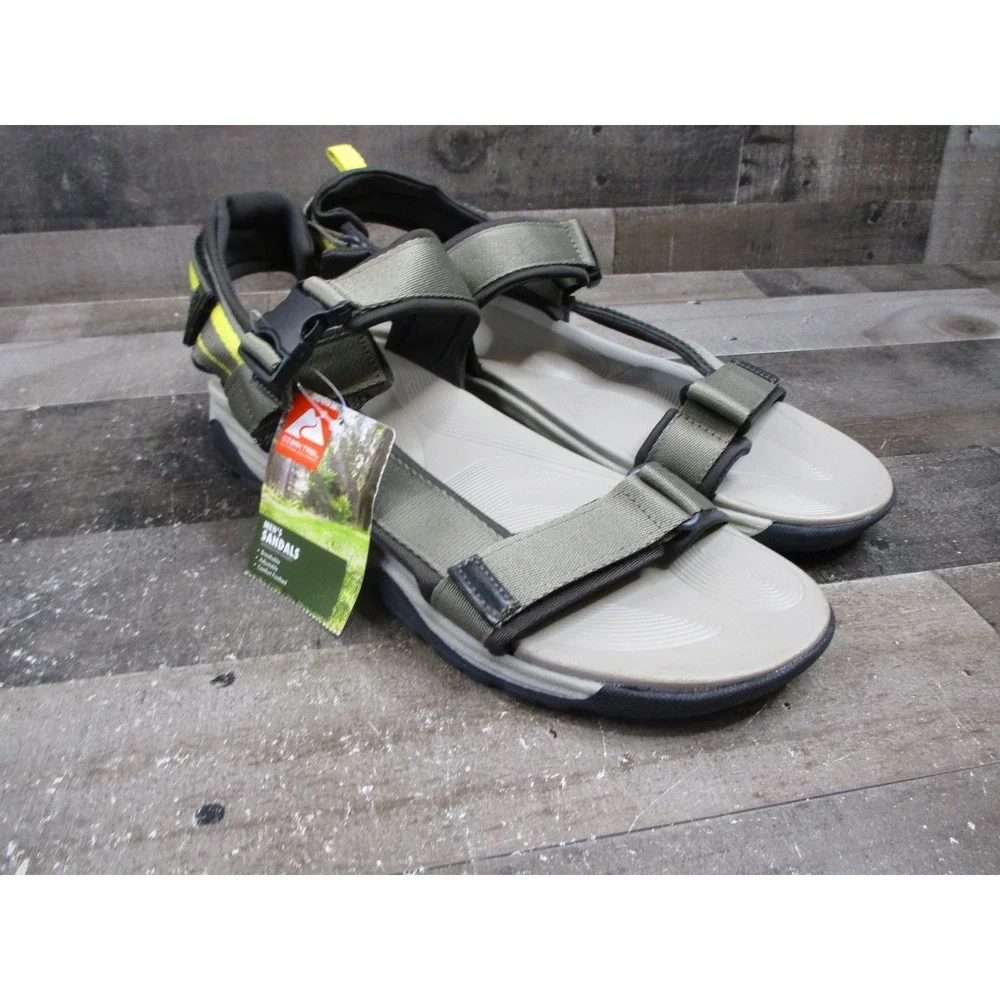 Ozark Trail Shoes Mens Size 13 Moss Green Trek Sandals Outdoor Comfort Hiking